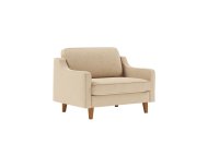 ATELIER DEL SOFA 1-Seat Sofa - fotelja Robin Loveseat Sand Walnut