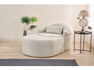 ATELIER DEL SOFA Sofa-krevet - fotelja Pitta Cream