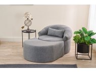 ATELIER DEL SOFA Sofa-krevet - fotelja Pitta Grey