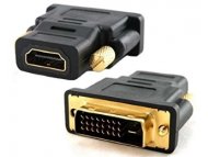E-GREEN Adapter DVI-D Dual Link (M) - HDMI (F) crni