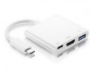 FAST ASIA Adapter - konvertor USB 3.1 tip C - USB 3.0 + HDMI + tip C