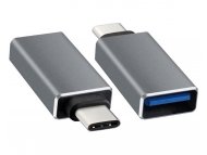 E-GREEN Adapter USB tip C - USB 3.0 M/F crni