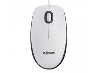 LOGITECH Žični miš M100 (Beli)