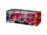 BURAGO FERRARI RACING HAULER KAMION SET