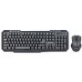 GEMBIRD KBS-WM-02 Gejmerska tastatura US + bežični miš USB - slika 1