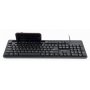 GEMBIRD KB-UM-108 Multimedijalna tastatura US layout black USB sa držačem za telefon - slika 2