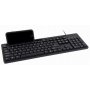 GEMBIRD KB-UM-108 Multimedijalna tastatura US layout black USB sa držačem za telefon - slika 3