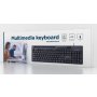 GEMBIRD KB-UM-108 Multimedijalna tastatura US layout black USB sa držačem za telefon - slika 4