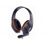 GEMBIRD GHS-05-O  Stereo gejmerske slusalice sa mikrofonom+volume kontrolom 3.5mm ORANGE - slika 2