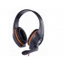 GEMBIRD GHS-05-O  Stereo gejmerske slusalice sa mikrofonom+volume kontrolom 3.5mm ORANGE - slika 1