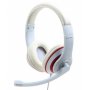 GEMBIRD MHS-03-WTRD Slušalice sa mikrofonom, 1x3.5mm white/red - slika 1