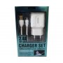 REMAX Strujni FAST punjac 2,4A 2x USB+ TIP C kabl 1m beli - slika 1