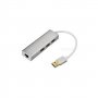FAST ASIA USB 3.0 - HUB 3port + RJ45 (ž) siva - slika 1