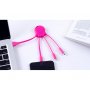 XOOPAR OCTOPUS 2 - All-in-one adapter - Pink (XP61040.24A) - slika 2