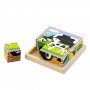 VIGA Drvene kocke puzzle-farma - slika 1