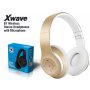 Xwave BT stereo slušalice sa mikrofonom v4.2,FM,microSD,Baterija 200mAh,8-9h razgovor,10m udaljenost,Zlatna - slika 1