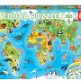 Educa Slagalica životinjska mapa sveta 150 delova A032101 - slika 1