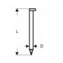 BOSCH Ekser sa prugama D–glava SN34DK 50G, 2,8 mm, 50 mm, pocinkovana, glatka - slika 1