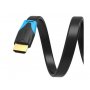 Vention Flat HDMI 2.0 kabl, 5m, crni (VAA-B02-L500) - slika 1