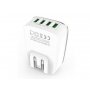 SIYOTEAM USB punjač, 4-Porta / 5V / 4.4A 22W / Beli (A4404) - slika 1