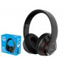 Xwave Bluetooth stereo slušalice sa mikrofonom v5.0/FM/microSD/AUX/Baterija 200mAh/8-9h raz/domet10m/Black - slika 1