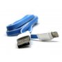 SIYOTEAM Flat USB  Lightning Apple kabl, 1m, Beli (XS-07L) - slika 1