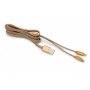 SIYOTEAM 2in1 Lightning & Micro USB kabl, 1.1m, Zlatni (LC86) - slika 1