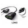 SIYOTEAM USB auto punjač, 4-USB Porta / 5V/5.1A 25.5W / Crni (C502) - slika 2