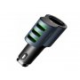 SIYOTEAM Auto punjač sa socket adapterom i 3xUSB 5.1A / Micro kabl (CM11-M) - slika 1