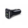 Xwave USB brzi AUTO punjač za mobilne, tablete, Dual 2 xUSB 3.1.A/2A/1.5A utičnica 5/9/12V Crna - slika 1