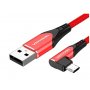 Vention USB 2.0-A na Micro-B ugaoni kabl, 1m / Aluminum crveni (COBRF) - slika 1