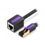 Vention Flat Cat.7 Ekstenzioni kabl, 8m, Crni (ICBBK) - slika 1