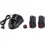 BOSCH plavi alat Akumulatorski set 12V 2 baterije GBA 12V 3,0Ah + GAL 1230 CV (1600A00X7E) - slika 1