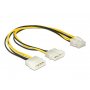 NEDIS Adapter za napajanje 8-PIN na Molex kabl za maticnu plocu i CPU, 15cm (CCGP74400VA015) - slika 1