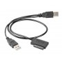 GEMBIRD Eksterni USB na SATA adapter za Slim SATA SSD, DVD  (A-USATA-01) - slika 1