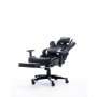 BYTEZONE Gaming stolica Carbon (Crno-Bela) - slika 3