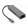 GEMBIRD USB-C Gigabit network adapter + 3-port USB 3.1 HUB (A-CMU3-LAN-01) - slika 1