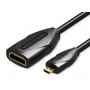 Vention Micro HDMI ekstenzioni kabl 1m, crni (ABBBF) - slika 2