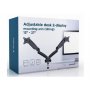 GEMBIRD MA-DA2-01 Podesivi dupli stoni drzac za monitor, tilt,13-27'' max.2x7kg - slika 2