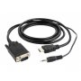 GEMBIRD HDMI na VGA + audio adapter kabl, single port, 10m, crni (x-A-HDMI-VGA-03-10M) - slika 2