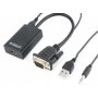 GEMBIRD VGA na HDMI + audio kabl, single port, crni (A-VGA-HDMI-01) - slika 2