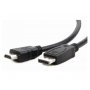 GEMBIRD DisplayPort na HDMI kabl, 1m, crni (CC-DP-HDMI-1M) - slika 1