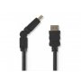 Empire Interactive HDMI kabl, rotirajuci konektor, 4K@30Hz ethernet support 3D / 4K TV / 1.5m (CVGP34290BK15) - slika 3