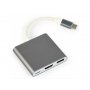 GEMBIRD USB type-C multi-adapter, HDMI, USB, Space Grey (A-CM-HDMIF-02-SG) - slika 1