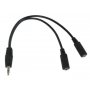 GEMBIRD 3.5mm stereo na 2x3.5mm stereo socket splitter kabl, 10cm (CCA-415-0.1M) - slika 1