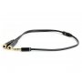 GEMBIRD 3.5mm stereo na 2x3.5mm stereo socket splitter kabl, 10cm (CCA-415M-0.1M) - slika 1
