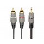 GEMBIRD 3.5 mm stereo na 2xRCA kabl, 10m, pozlaćeni konektori (CCA-352-10M) - slika 1