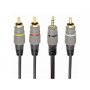 GEMBIRD 3.5mm 4-pin na RCA Audio-Video kabl, 1.5m (CCAP-4P3R-1.5M) - slika 1