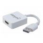 MANHATTAN Adapter HDMI (Z) - DisplayPort (M) 4K@30Hz, Beli - slika 1