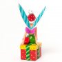 Romero Britto Tinker Bell Sitting on Present Mini Figurine - slika 2